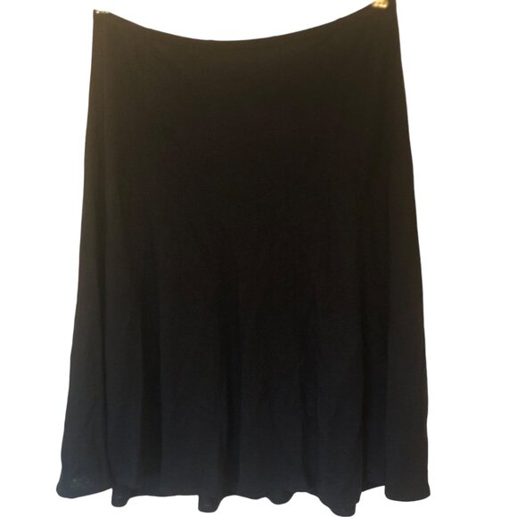 Eileen Fisher navy blue 100% linen circle skirt sz S - Picture 1 of 6